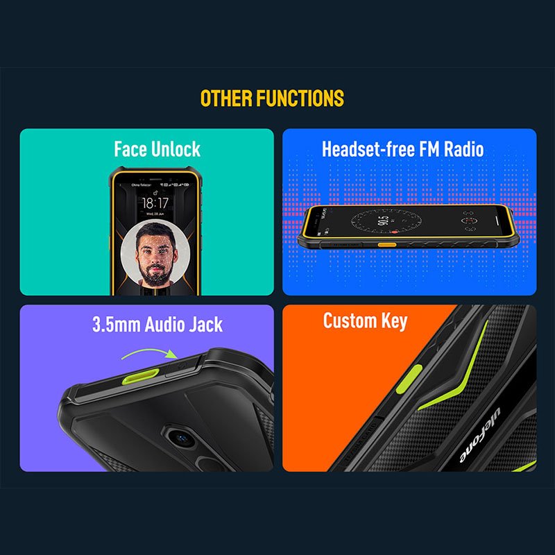 Ulefone Armor X12 5.4 Inch Waterproof shockproof Android Rugged Smart Telefono Celulares with Nigh Vision Camera